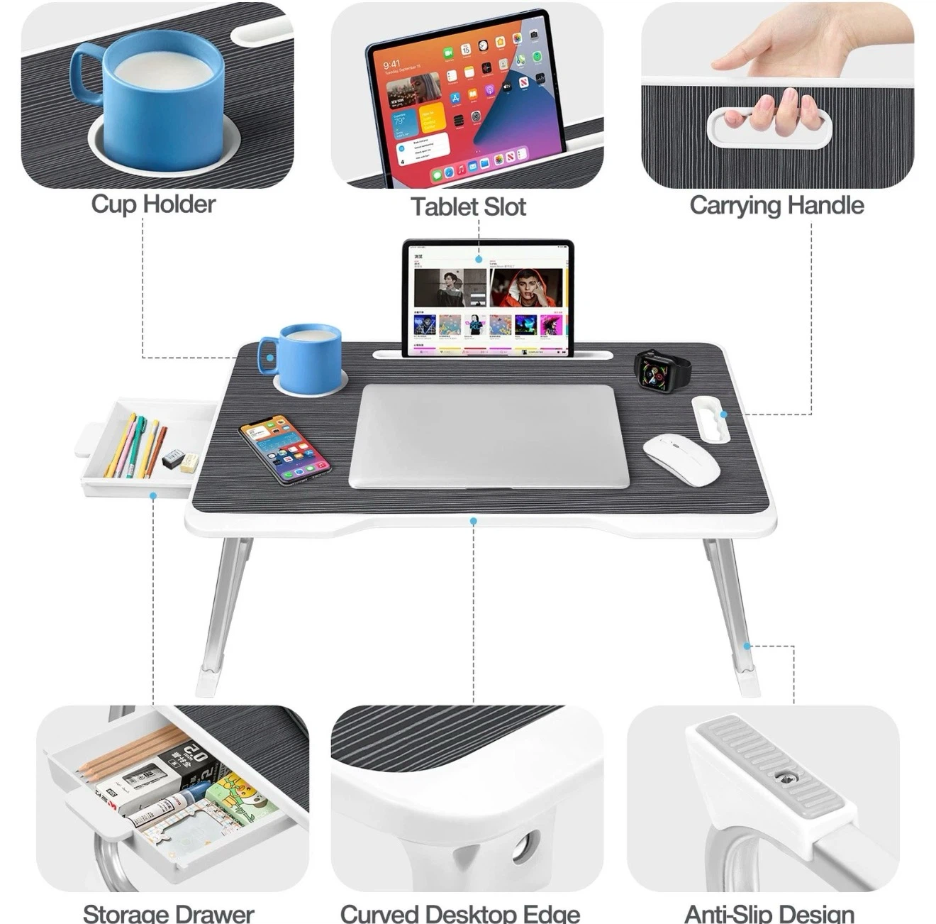 BRAND NEW!!!  Livhil Large Lap Desk for Bed | - photo 3
