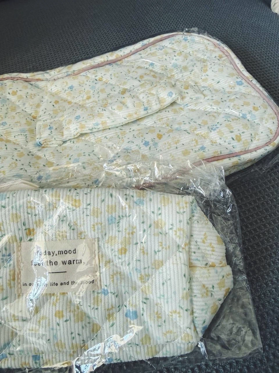 Floral Quilted Makeup Bag Set (Large + Small) - photo 3