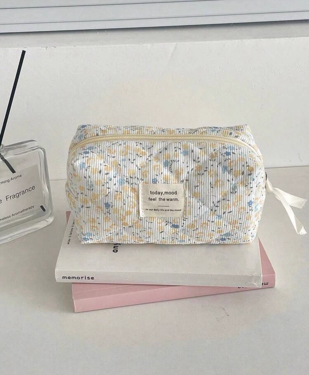 Floral Quilted Makeup Bag Set (Large + Small) - photo 5