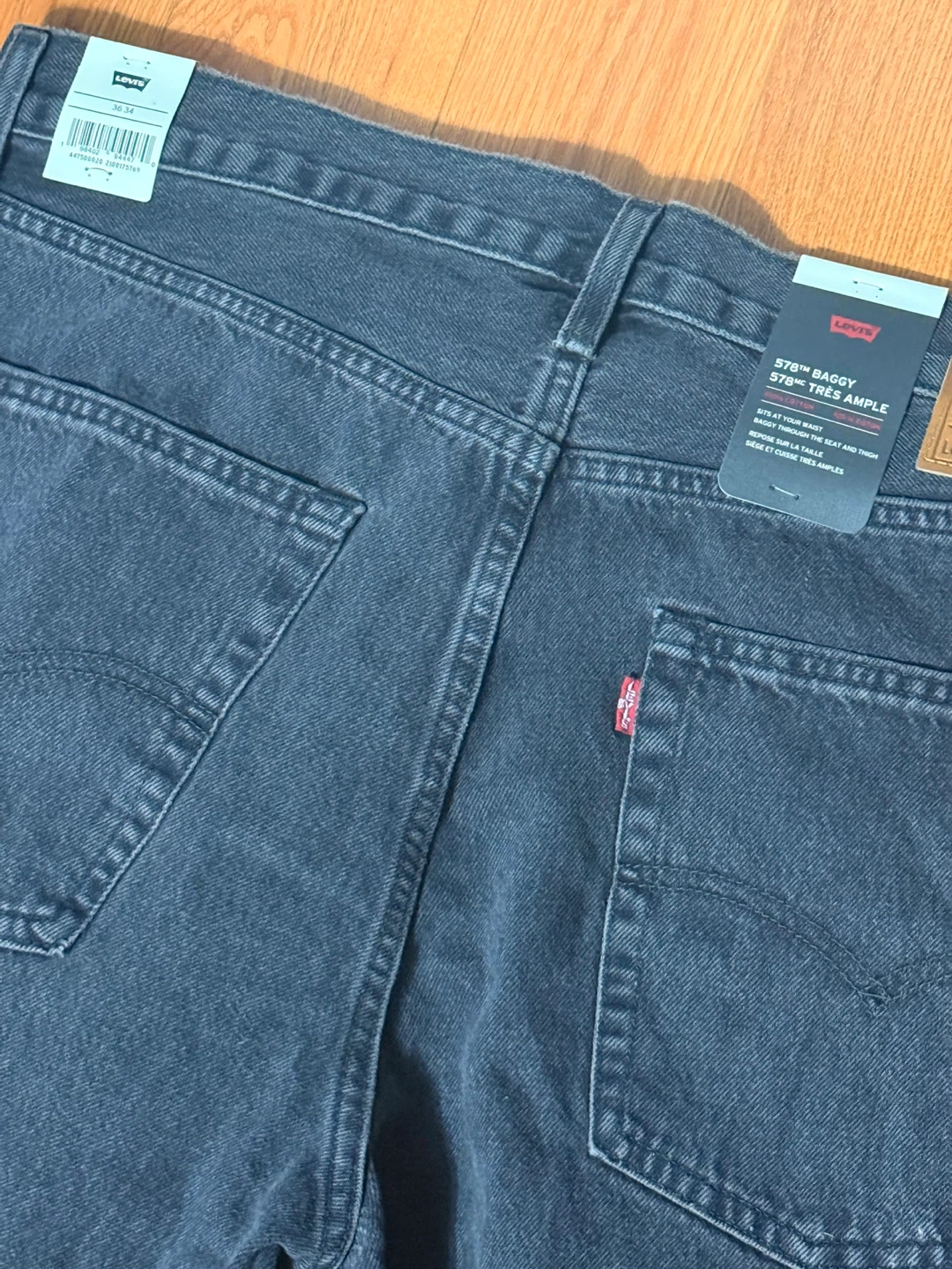 Levi's 578 Grey Baggy Jeans - Size 36x34 (With Tags) - photo 4