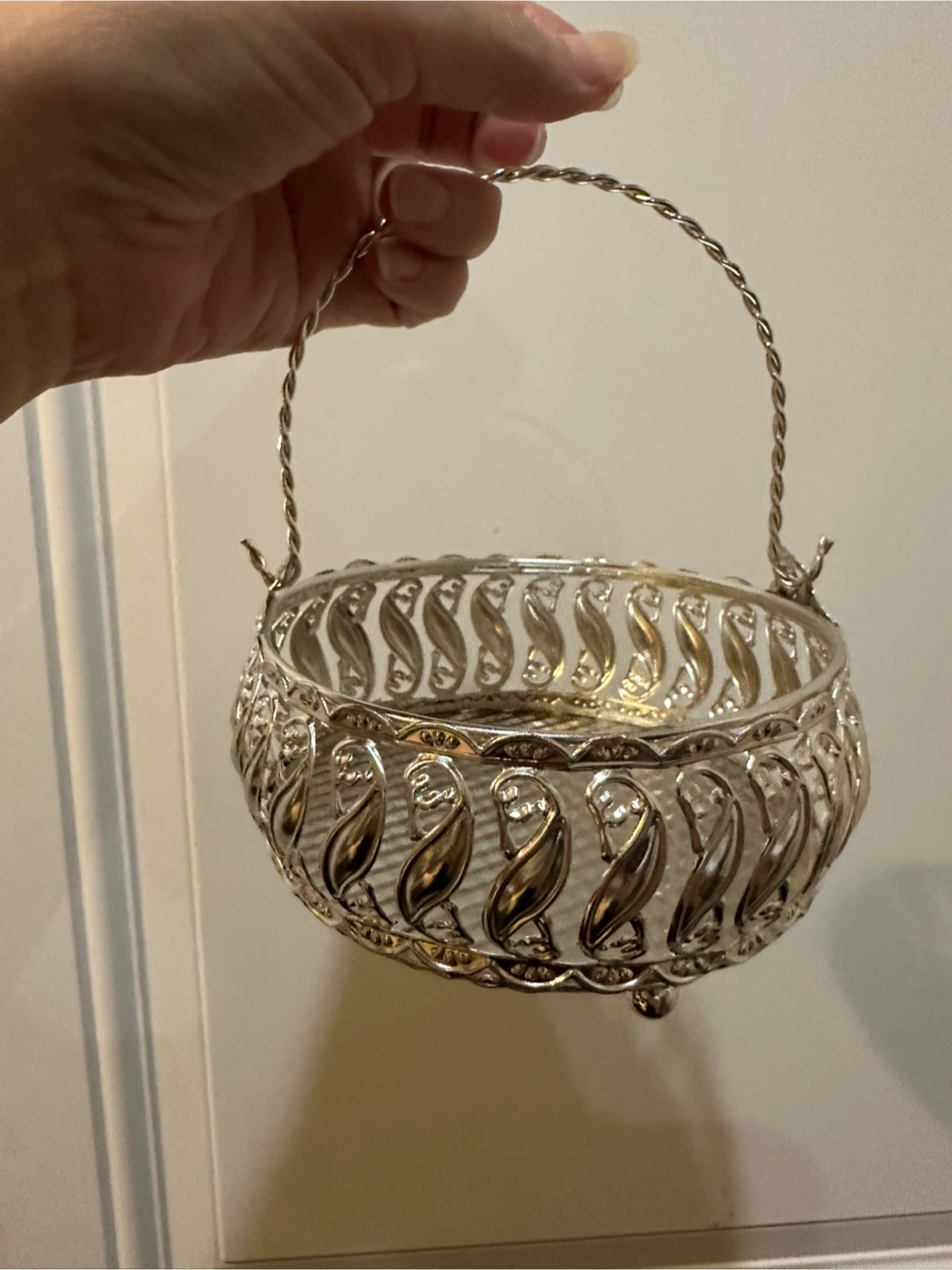 Decorative Basket with Handle