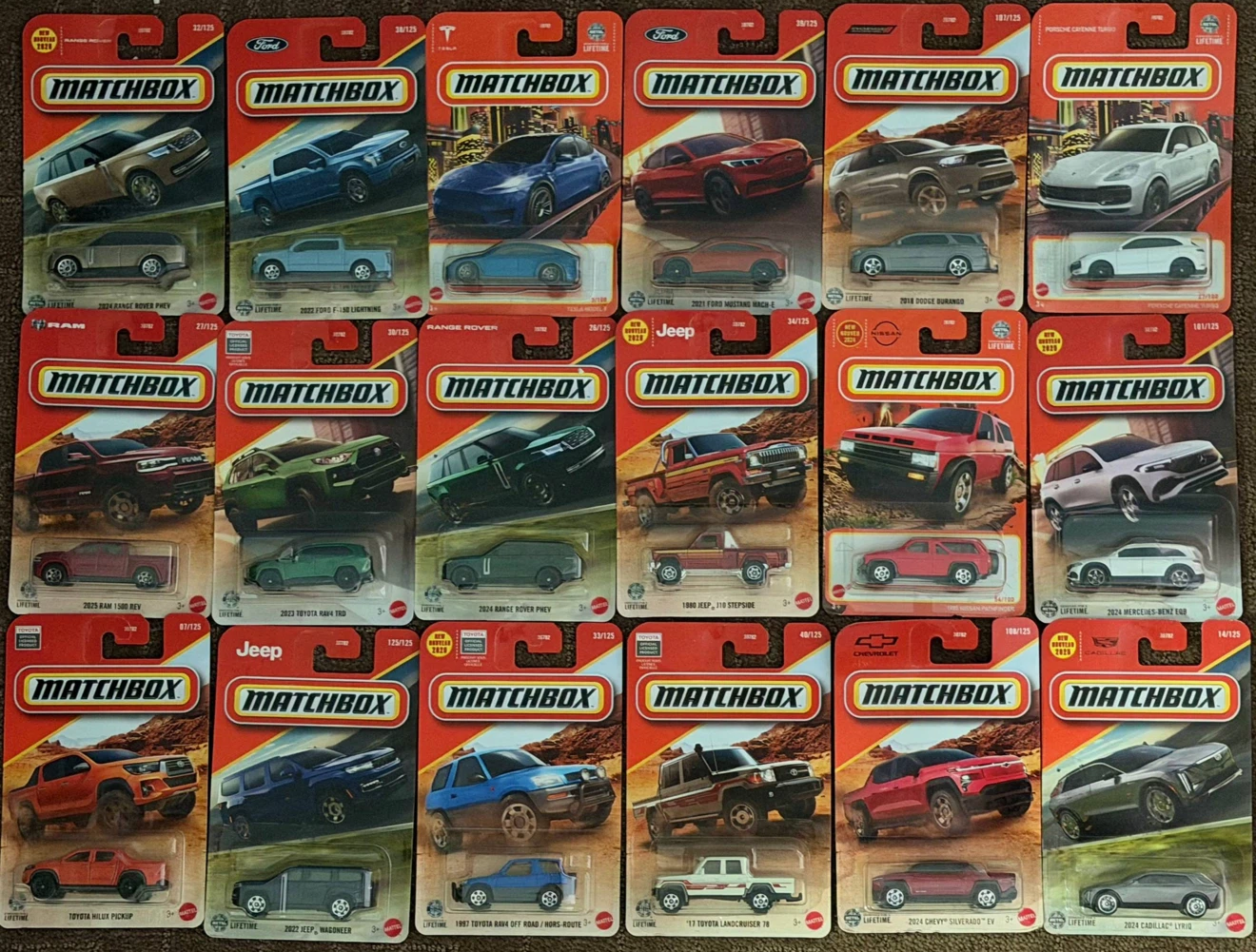 Matchbox Die-Cast Toy Cars