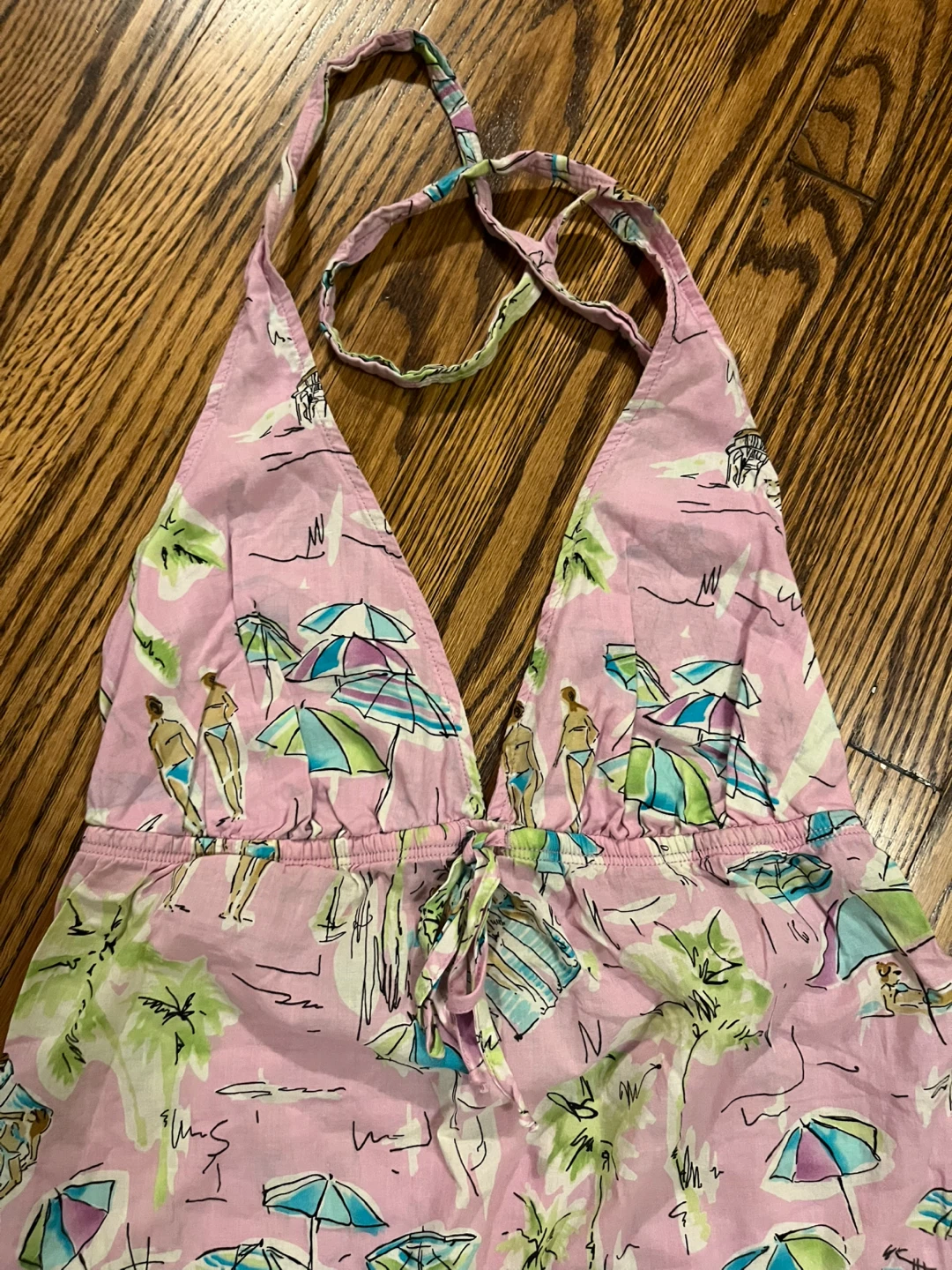 Playa by La Blanca Pink Beach Print Halter Dress - photo 2