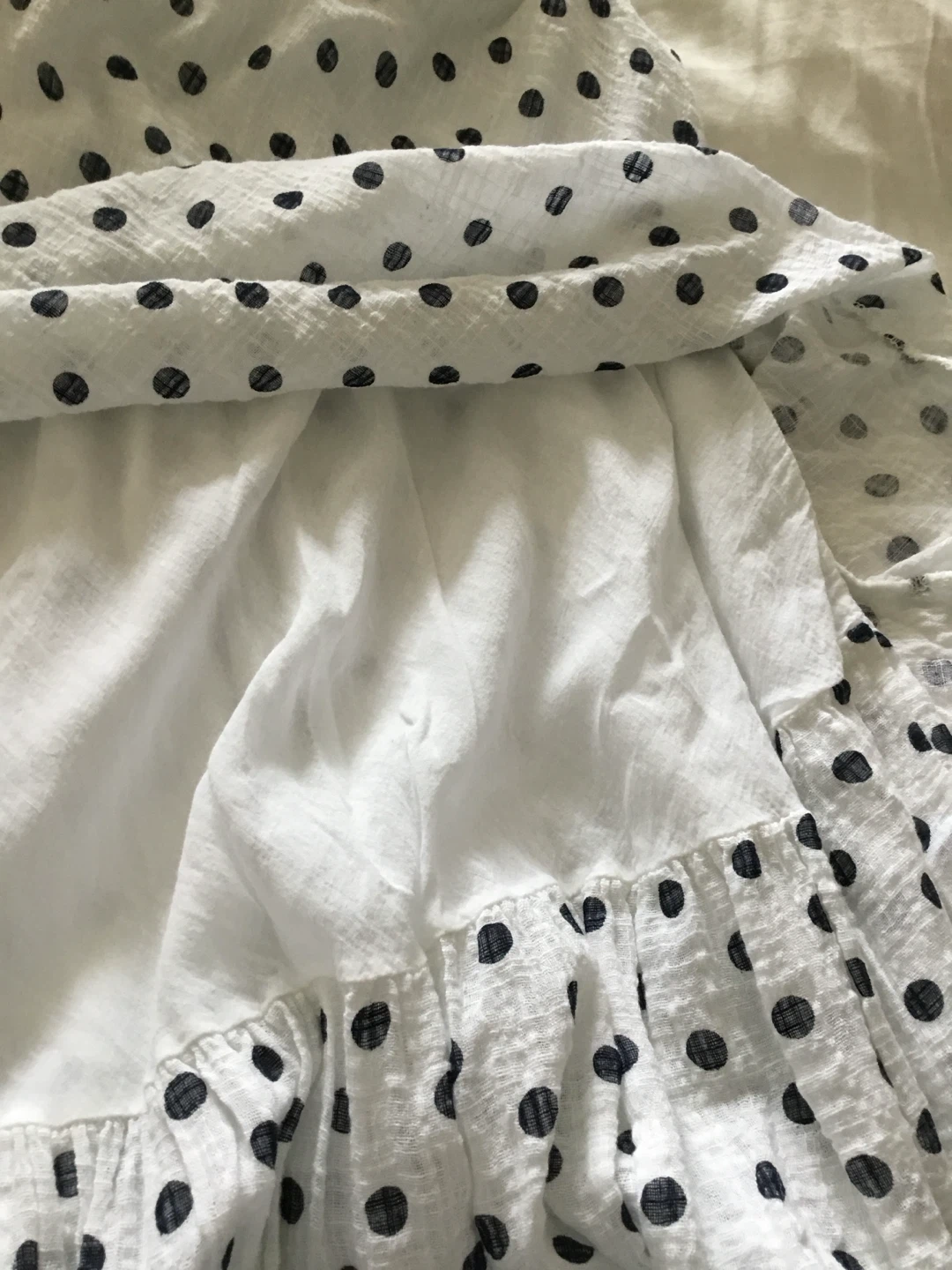 Pistache White Polka Dot Dress - Size S - photo 3