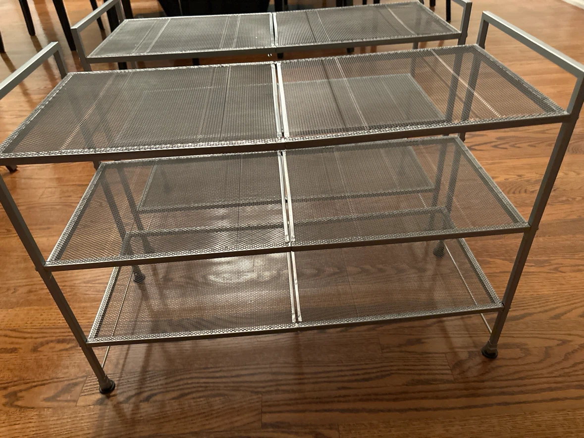 2 triple layer shelving units - photo 3