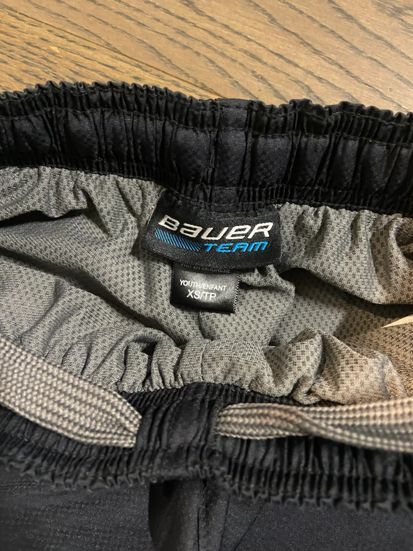 EUC Kids Bauer Black Hockey Warm-up Pants Size XS - photo 5