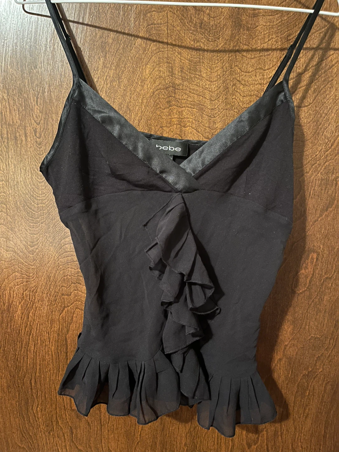 Bebe Black Cami Top
