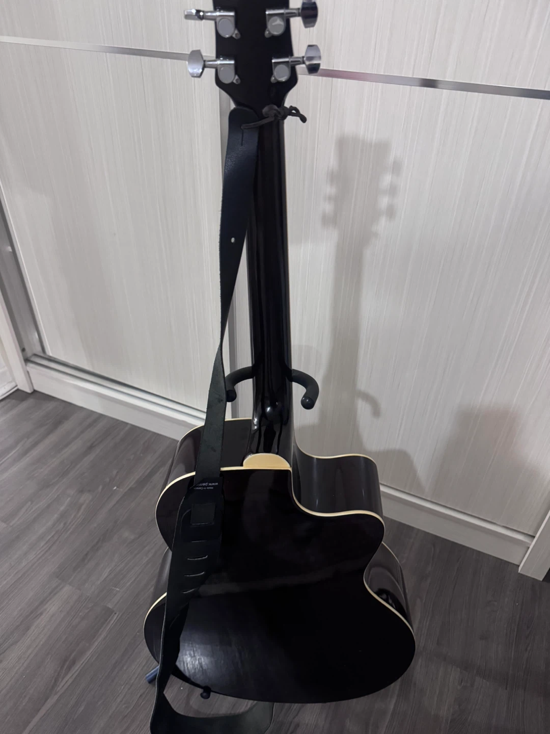 Left hand Jay Turser Acoustic Electric Guitar JTA424QCET-LH-TSB - photo 4