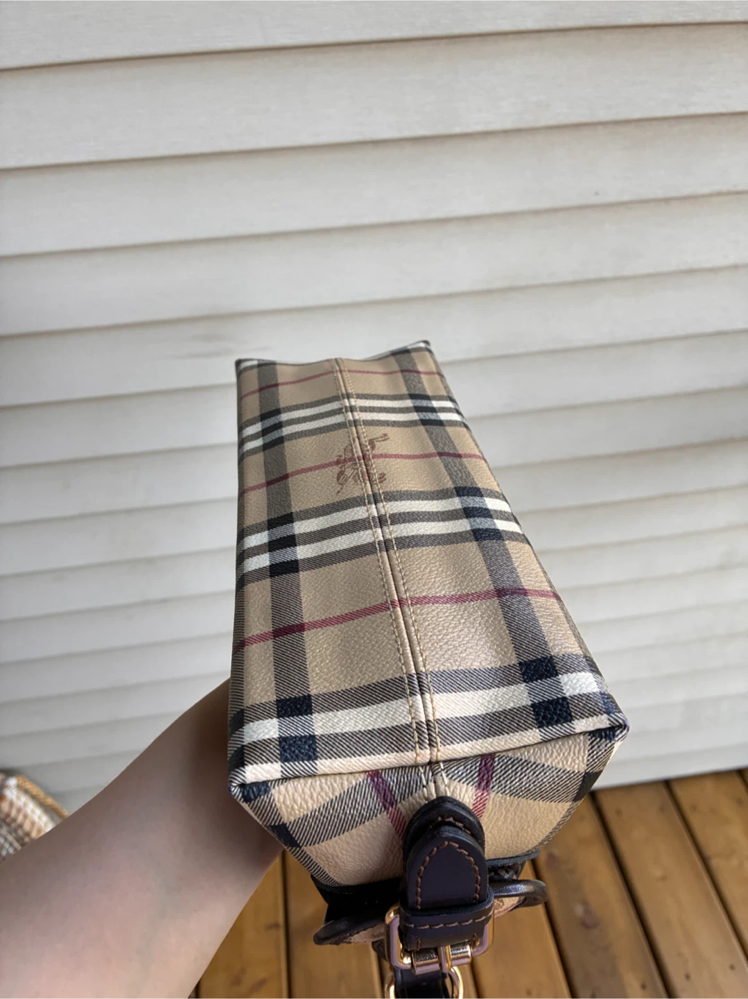 BURBERRY Haymarket Check Coated Canvas Small Shoulder Bag - photo 5