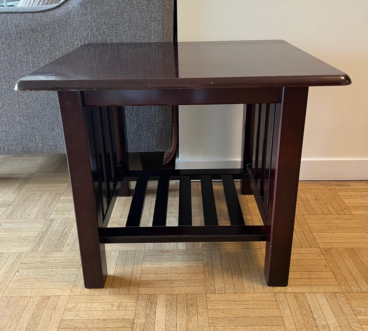 Dark Wood End Table