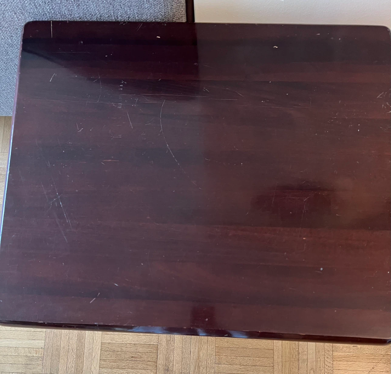 Dark Wood End Table - photo 3