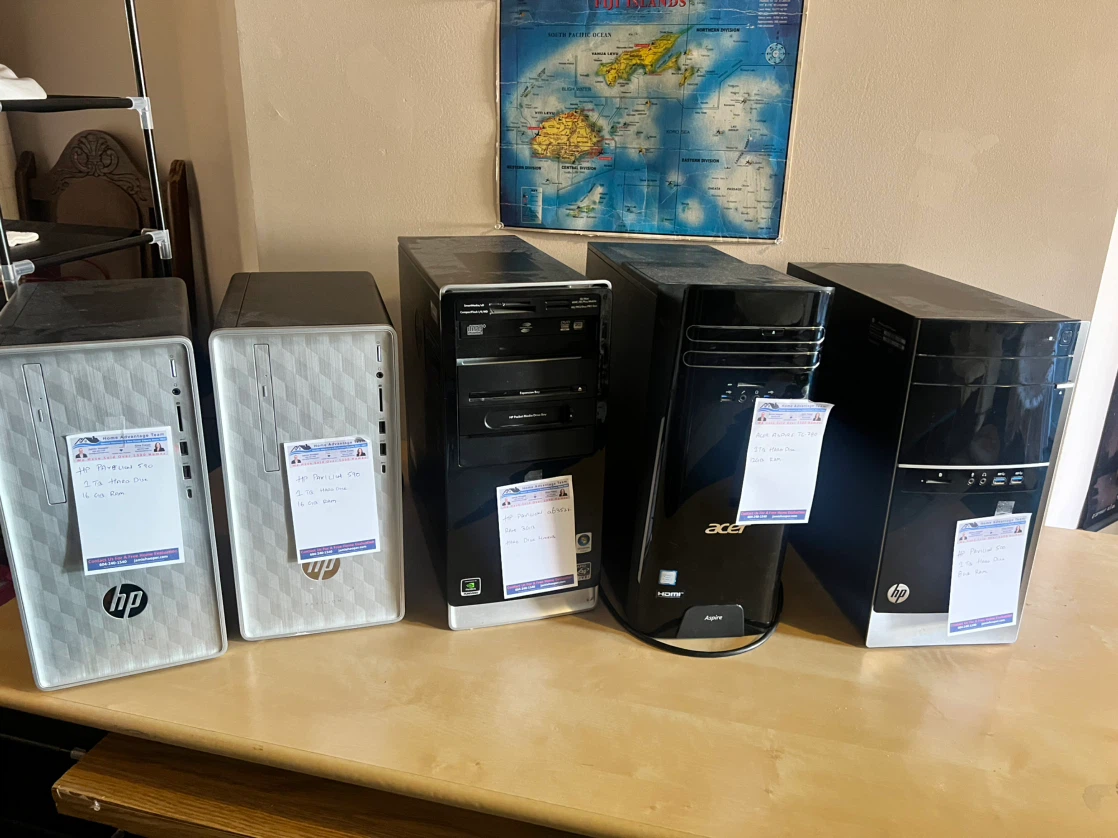 HP, Acer, Dell Desktop Computers and Monitors