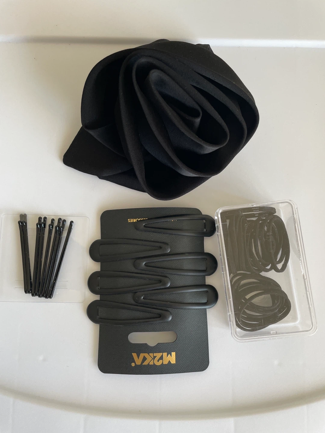 Hair Accessories Set with Scrunchie, Bobby Pins, and Hair Ties