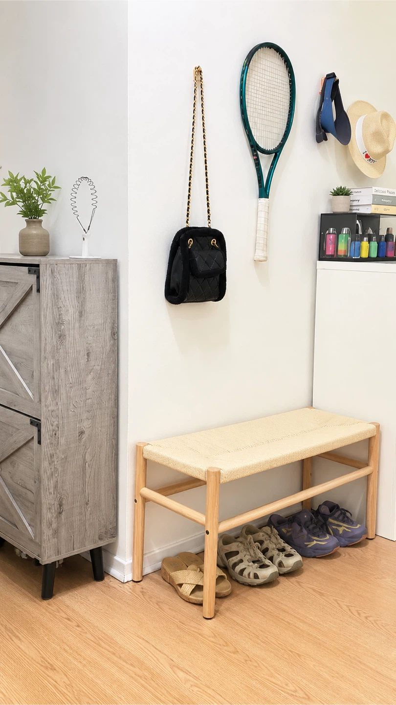 Black Quilted Mini Backpack