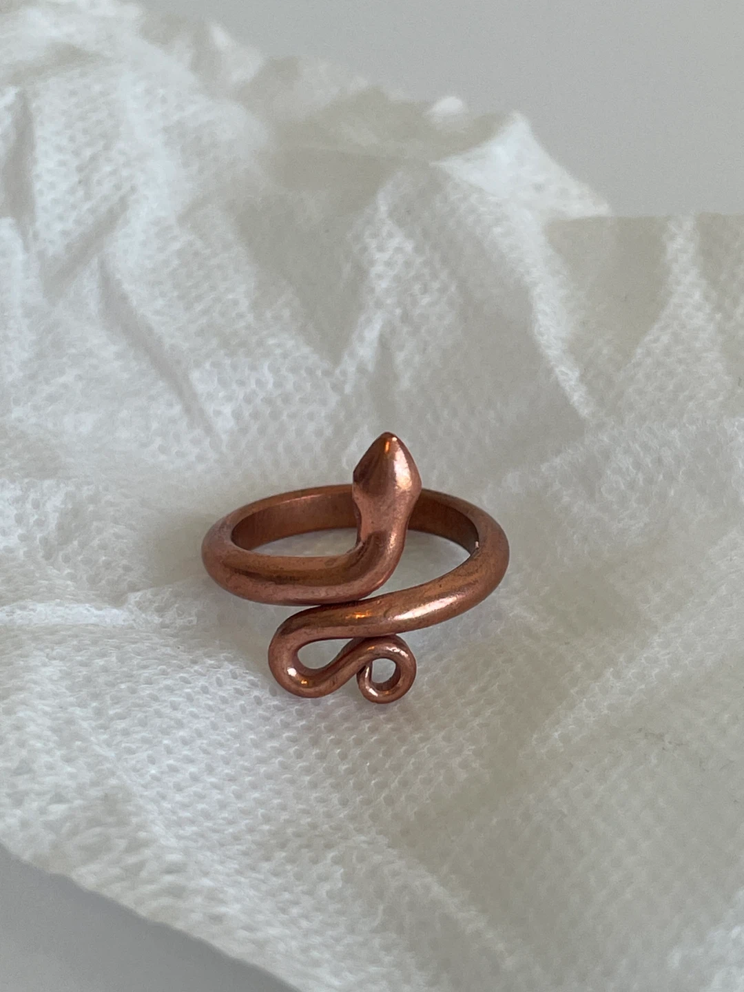 Isha Copper Snake Ring