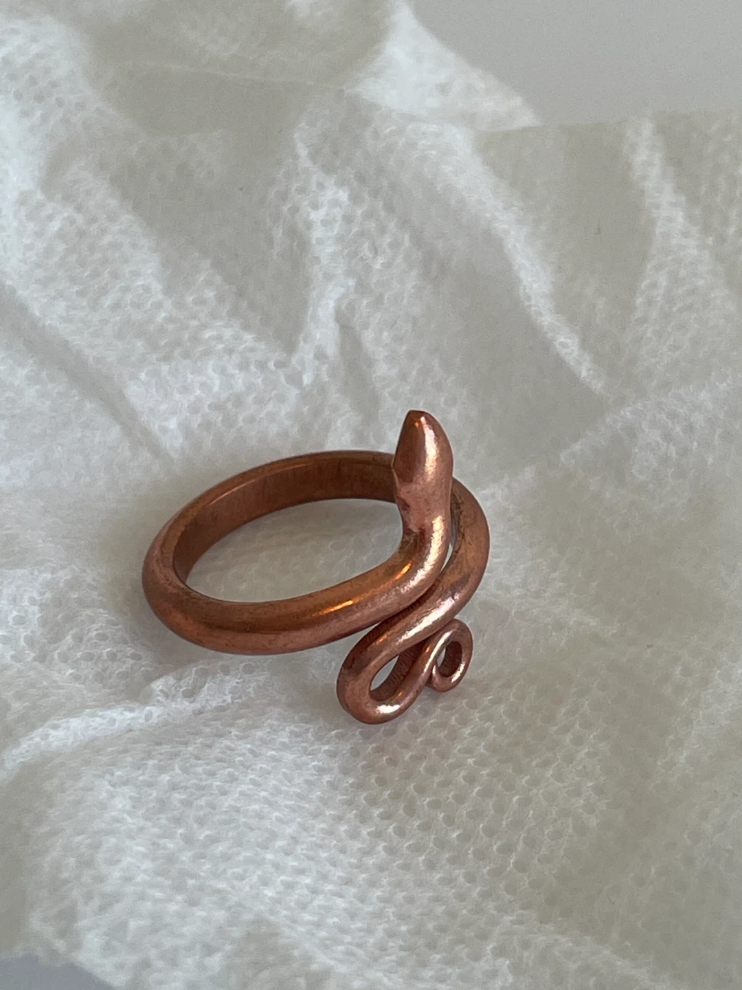 Isha Copper Snake Ring - photo 2