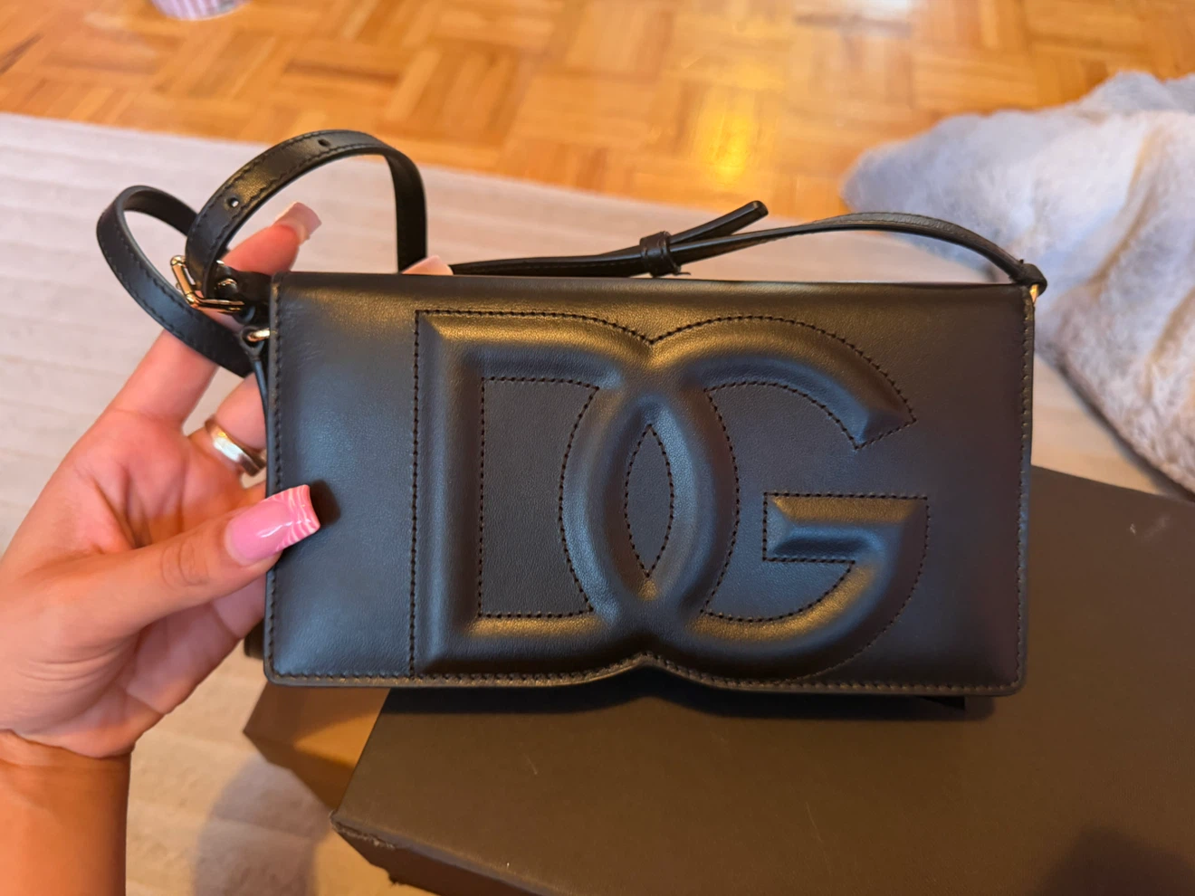 Dolce & Gabbana Black Leather Wallet/Clutch