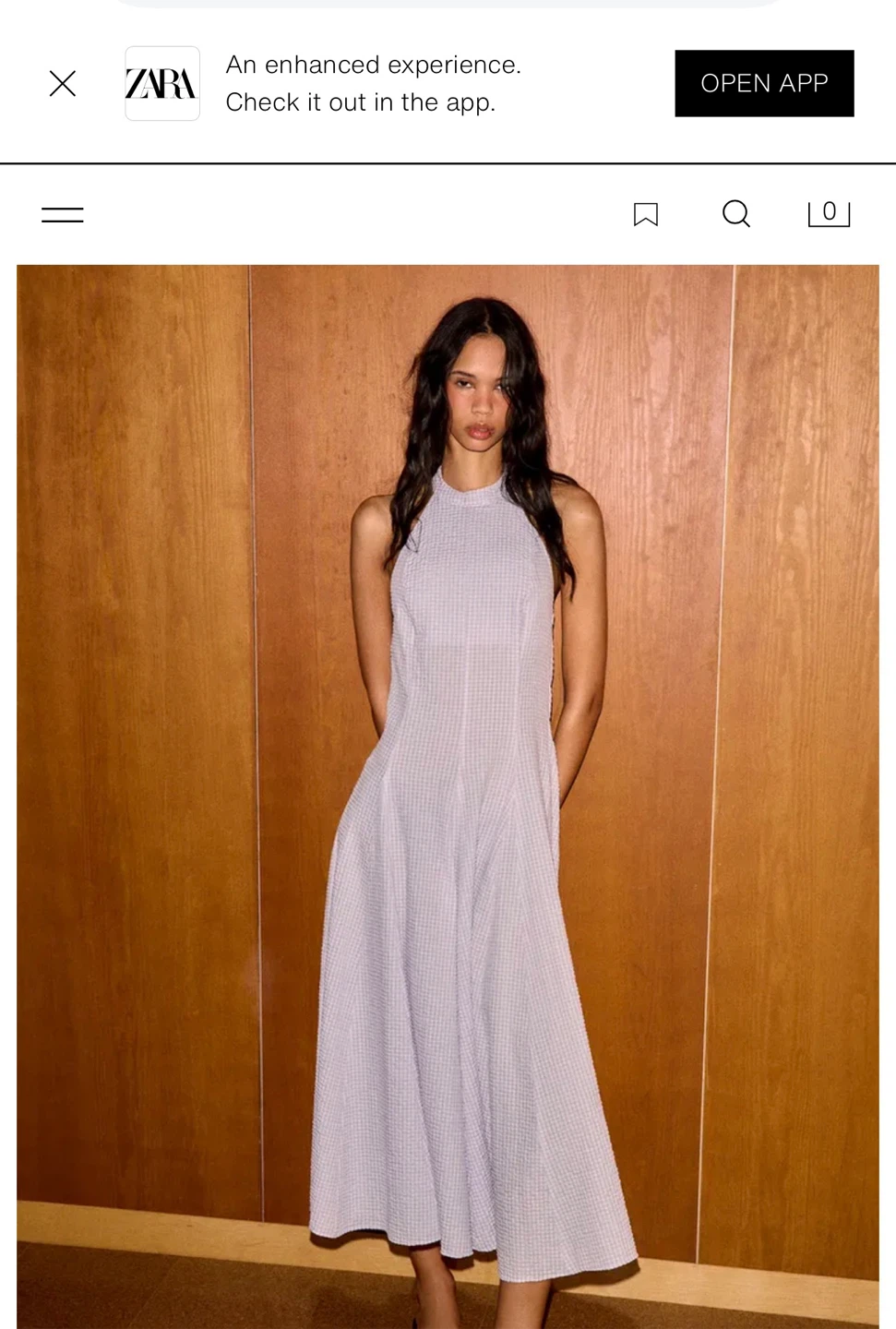 Zara Halter Neck Midi Dress