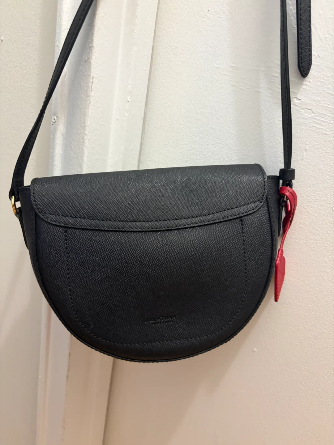 JILLSTUART Black Leather Saddle Shoulder Bag - photo 2