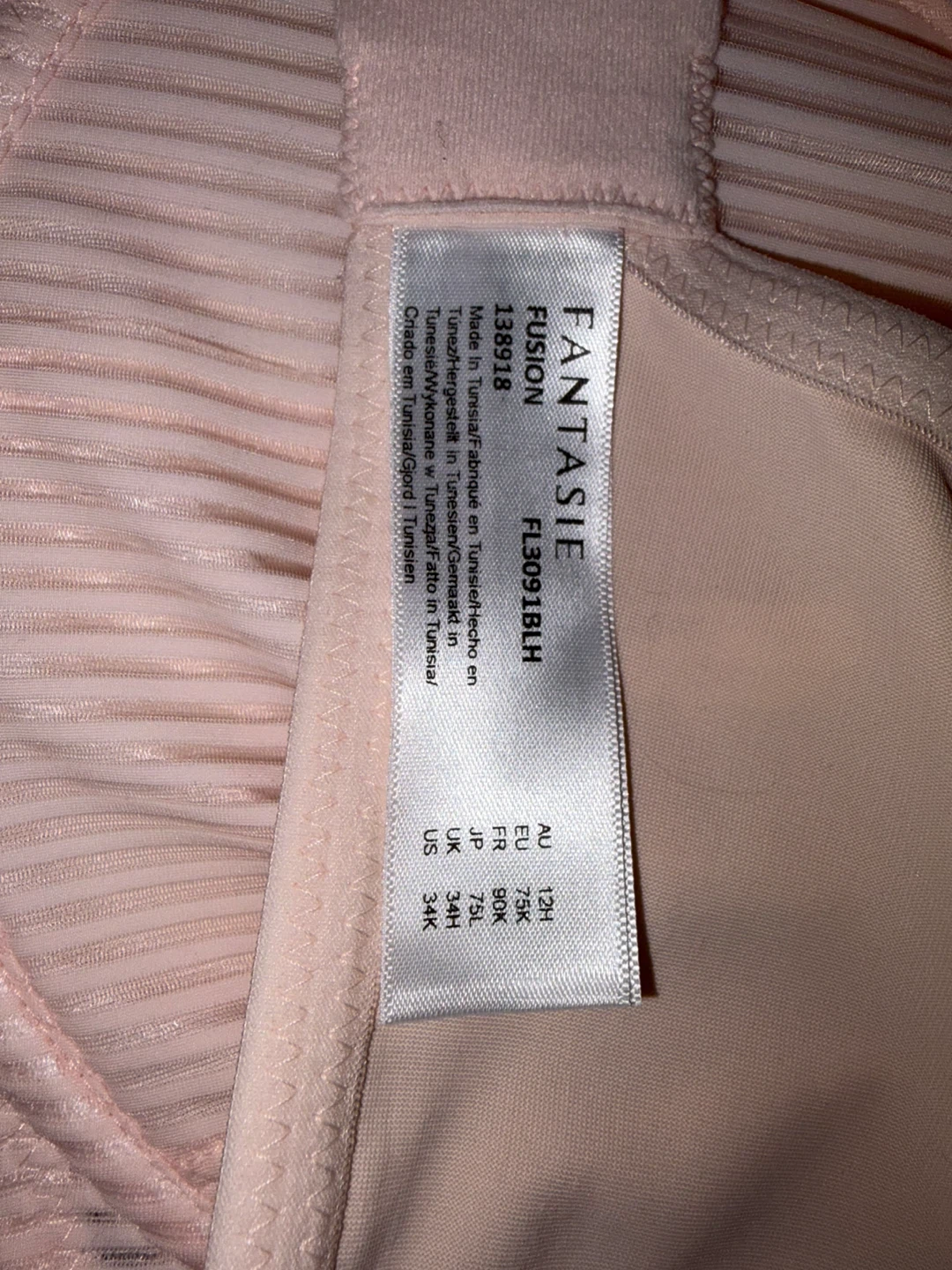 Fantasie Fusion Bra in Blush Pink (34H UK / 34K US) - photo 5