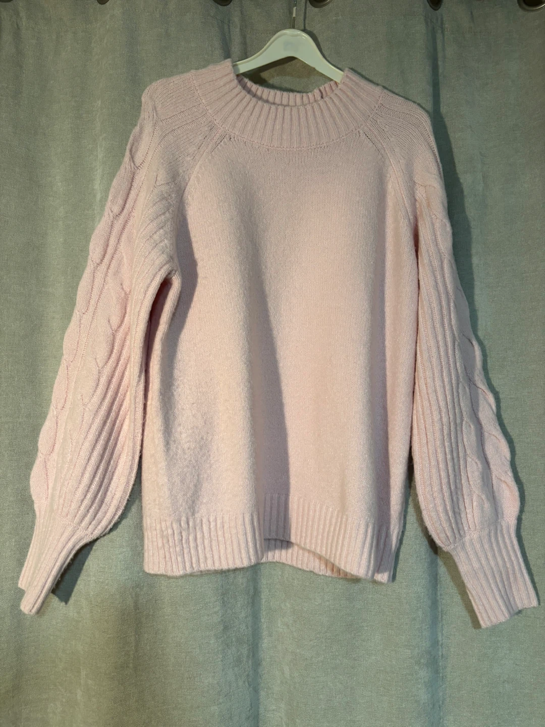 La Vie en Rose Light Pink Knit Top and Pants Set - photo 2