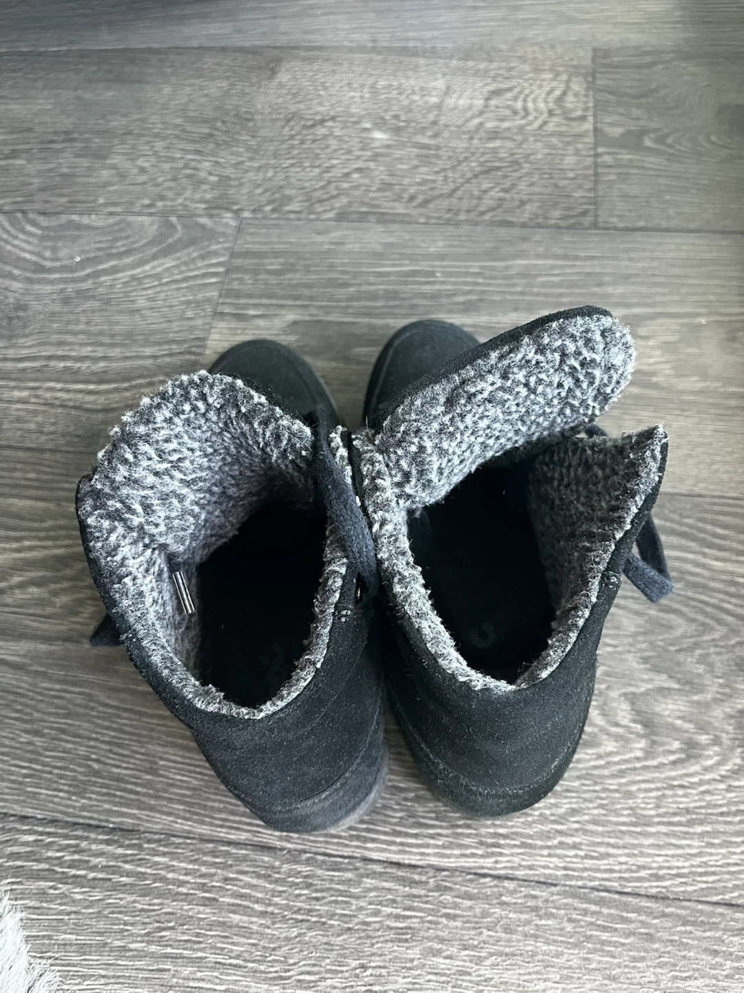 Size 6 Women’s Black Suede High-Top Sneakers - photo 3
