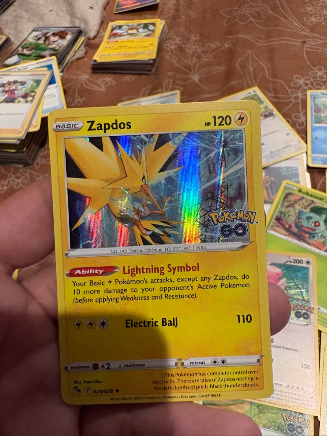 POKEMON GO Lot - Zapdos, Blissey, Charmander, Aipom, Bidoof - photo 2