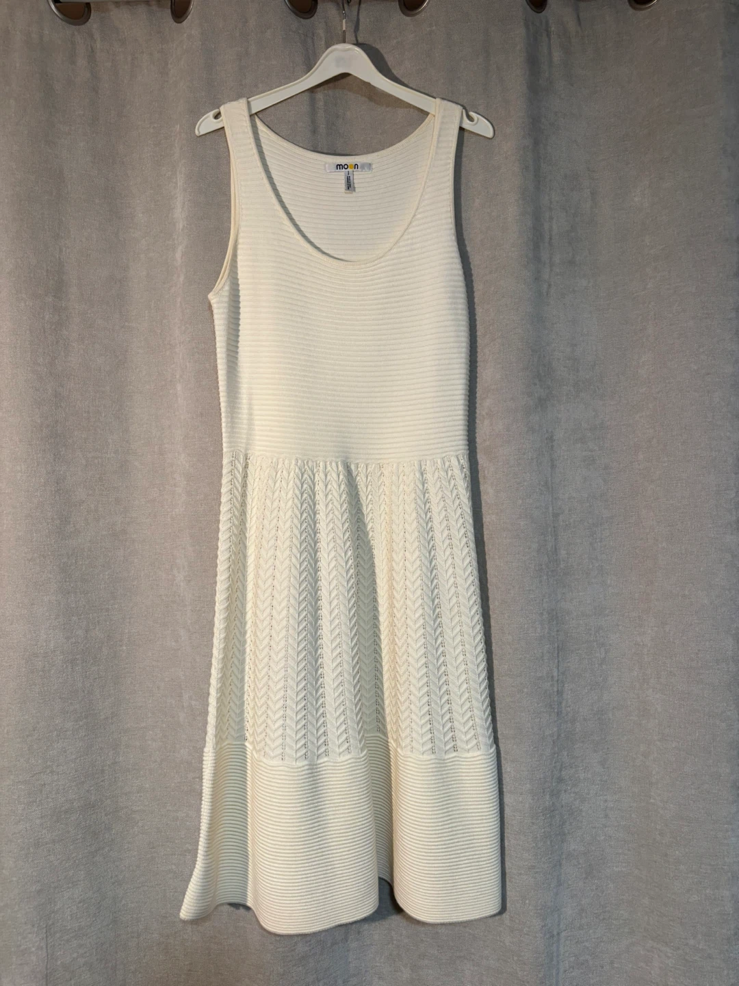 Moon Cream Knit Dress