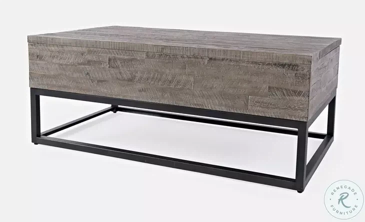 East Hampton Distressed Grey Lift Top Cocktail Table by Jofran - photo 3