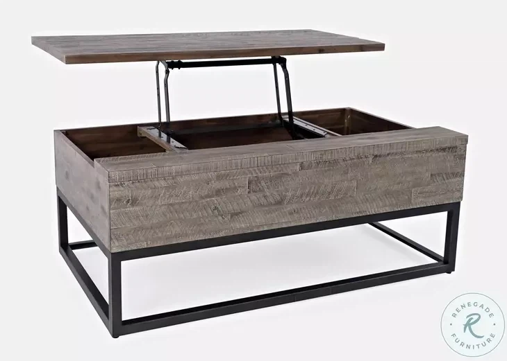 East Hampton Distressed Grey Lift Top Cocktail Table by Jofran - photo 5