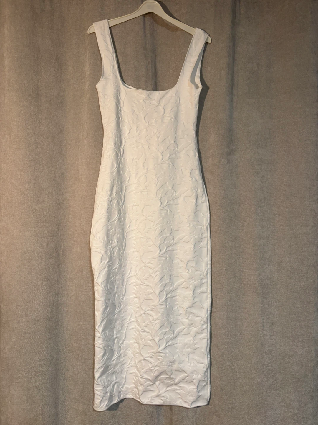 Zara White textured dress