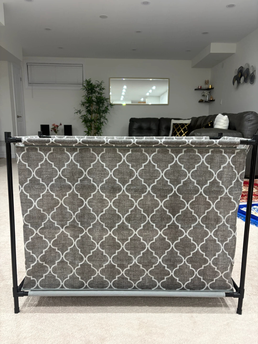 Grey Fabric Shoe Rack Organizer - photo 3
