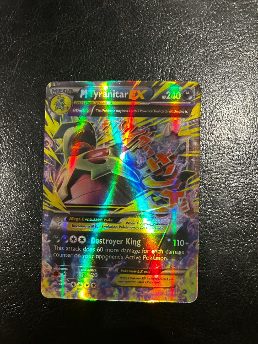 Pokemon Mega Tyranitar EX Trading Card