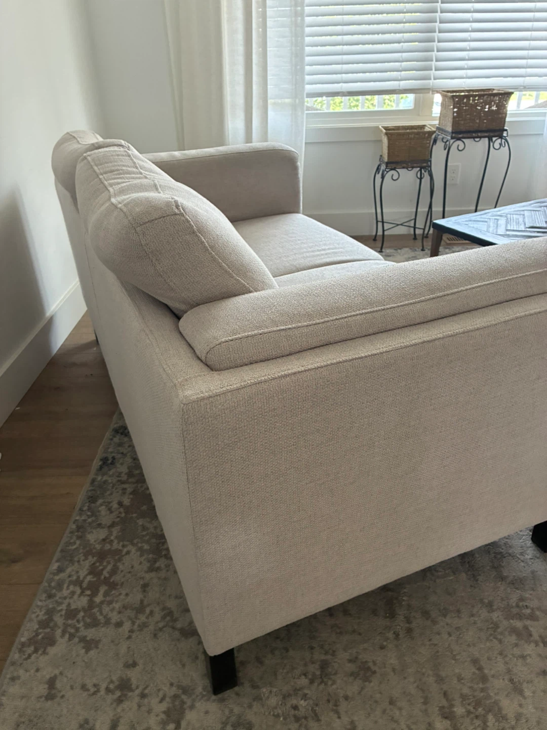 Light Beige Loveseat - photo 2