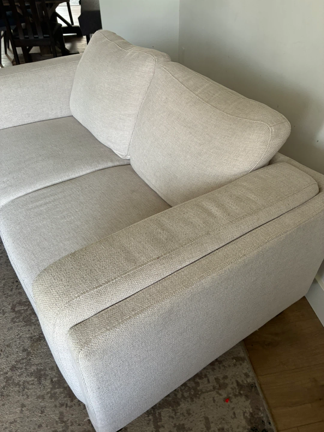 Light Beige Loveseat - photo 3