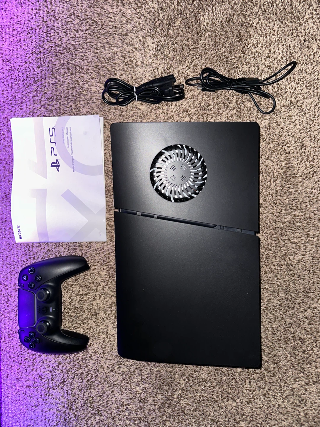 Black Slim PlayStation 5 (1 TB) W/ Controller & Much More!
