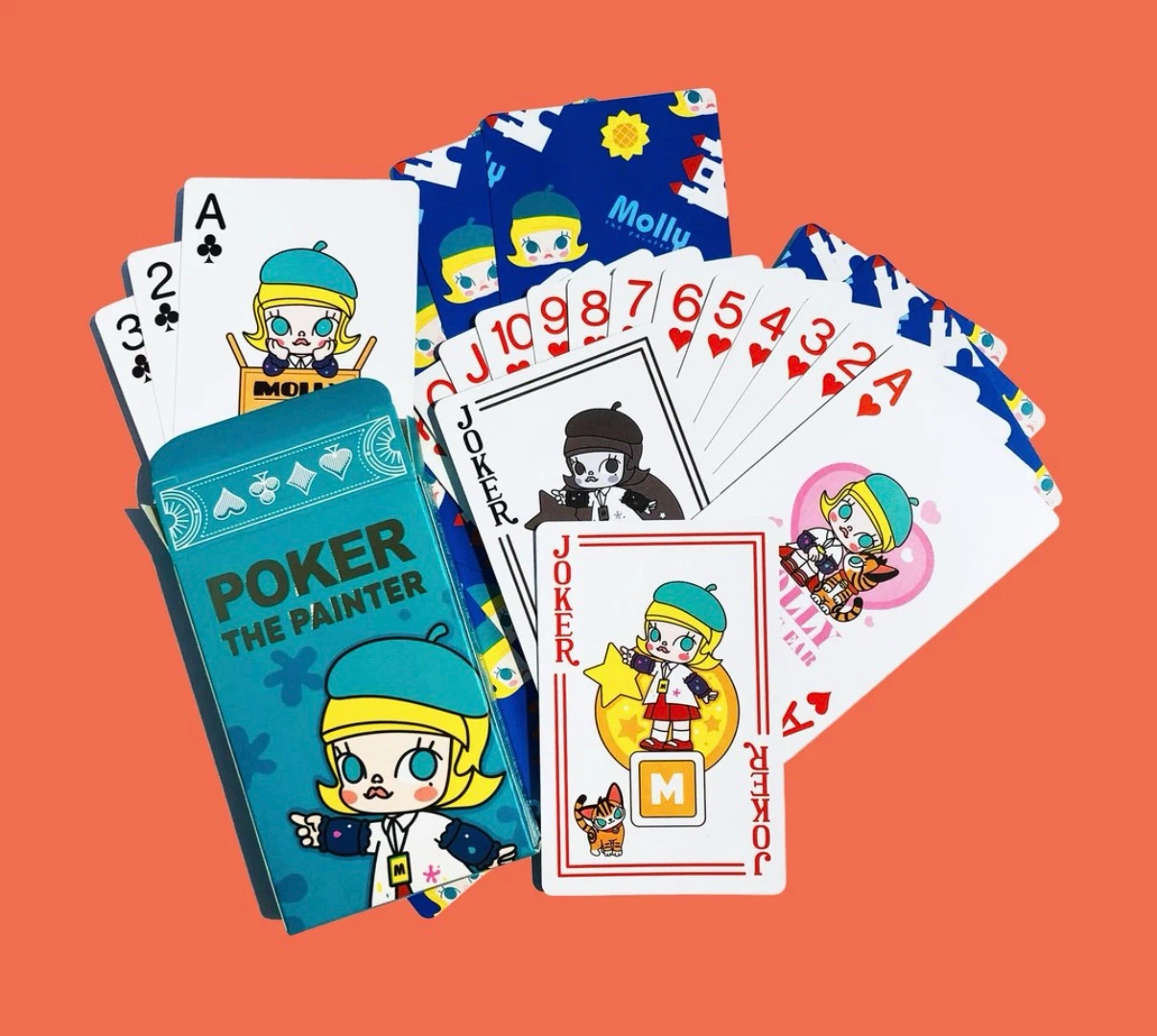 POP MART Limited Molly Poker The Painter Deck (Year 2020) - photo 3