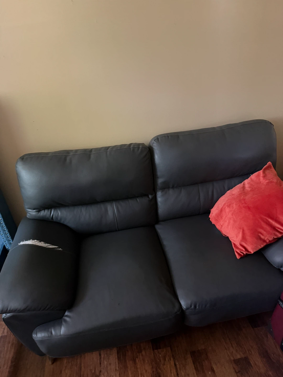Dark Grey Two-Seater Sofa