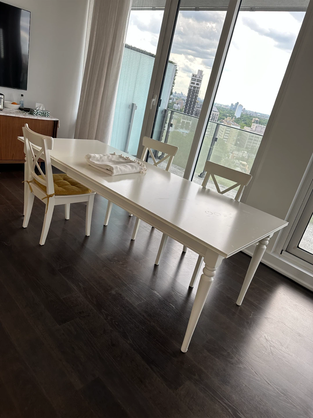 IKEA ROSENTORP Extendable Dining Table - White
