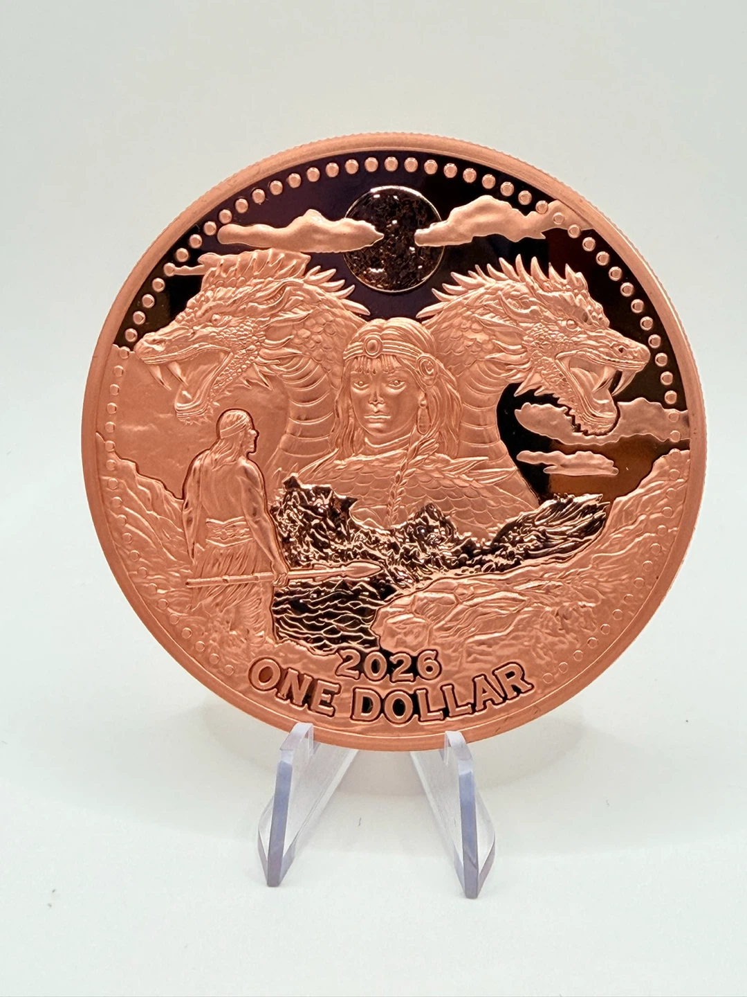 2026 Mesa Grande Sovereign Nation One Dollar Copper Coin - photo 2