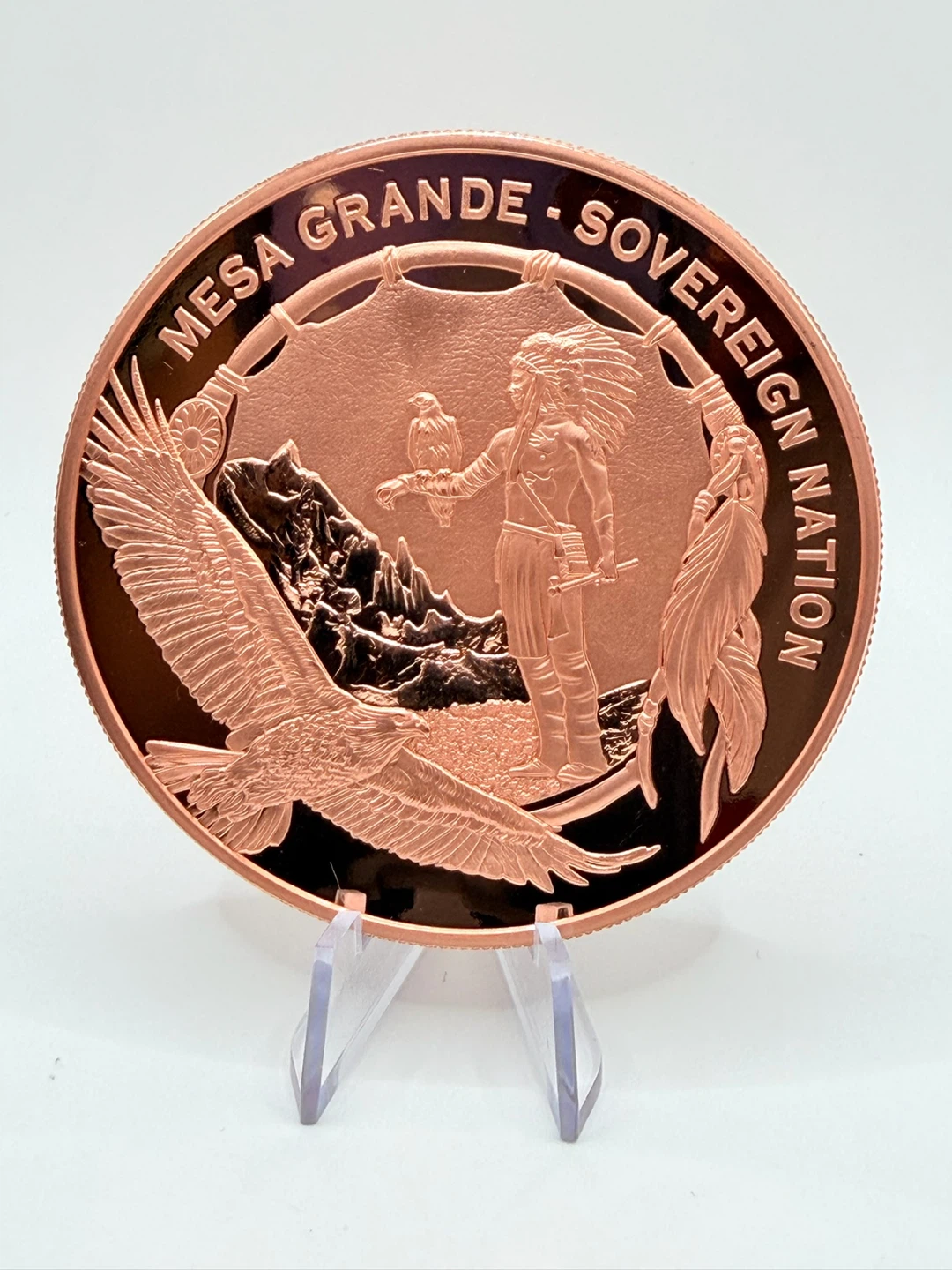 2026 Mesa Grande Sovereign Nation One Dollar Copper Coin - photo 3