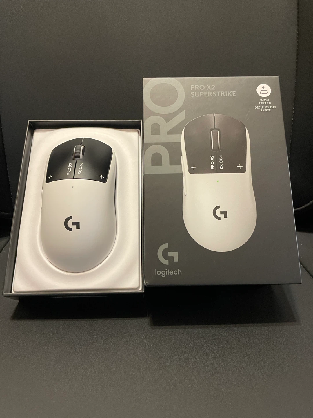 Logitech Pro X2 Superstrike Wireless Gaming Mouse - White