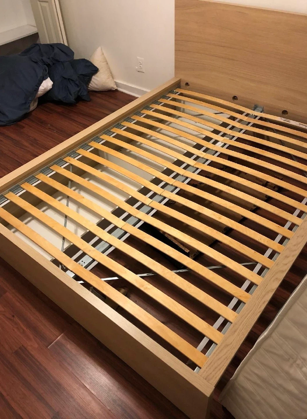 IKEA MALM full bed frame with 2 under bed drawers - photo 3