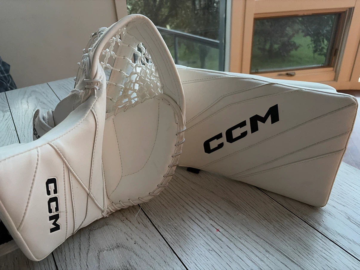 CCM EFlex 6.9 Blocker + Axis 2.9 Goalie Glove – Brand New