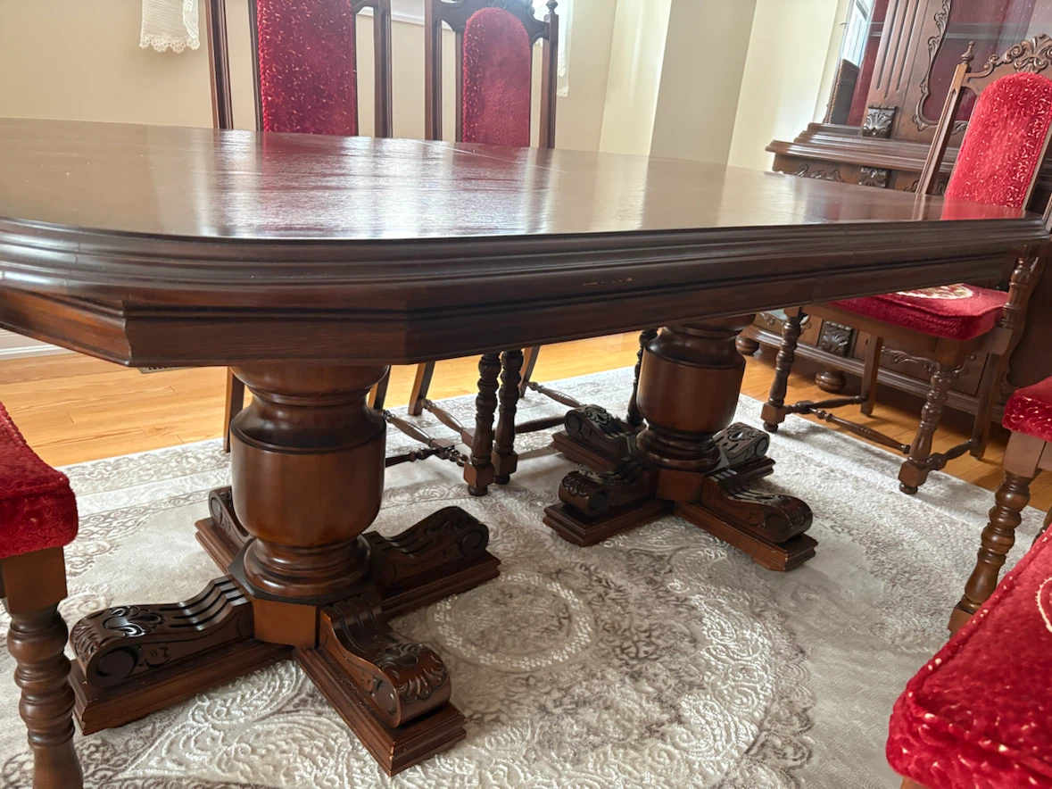 Solid Wood Extendable Dining Table - photo 2