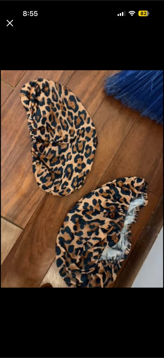 Leopard print toilet seat & lid covers