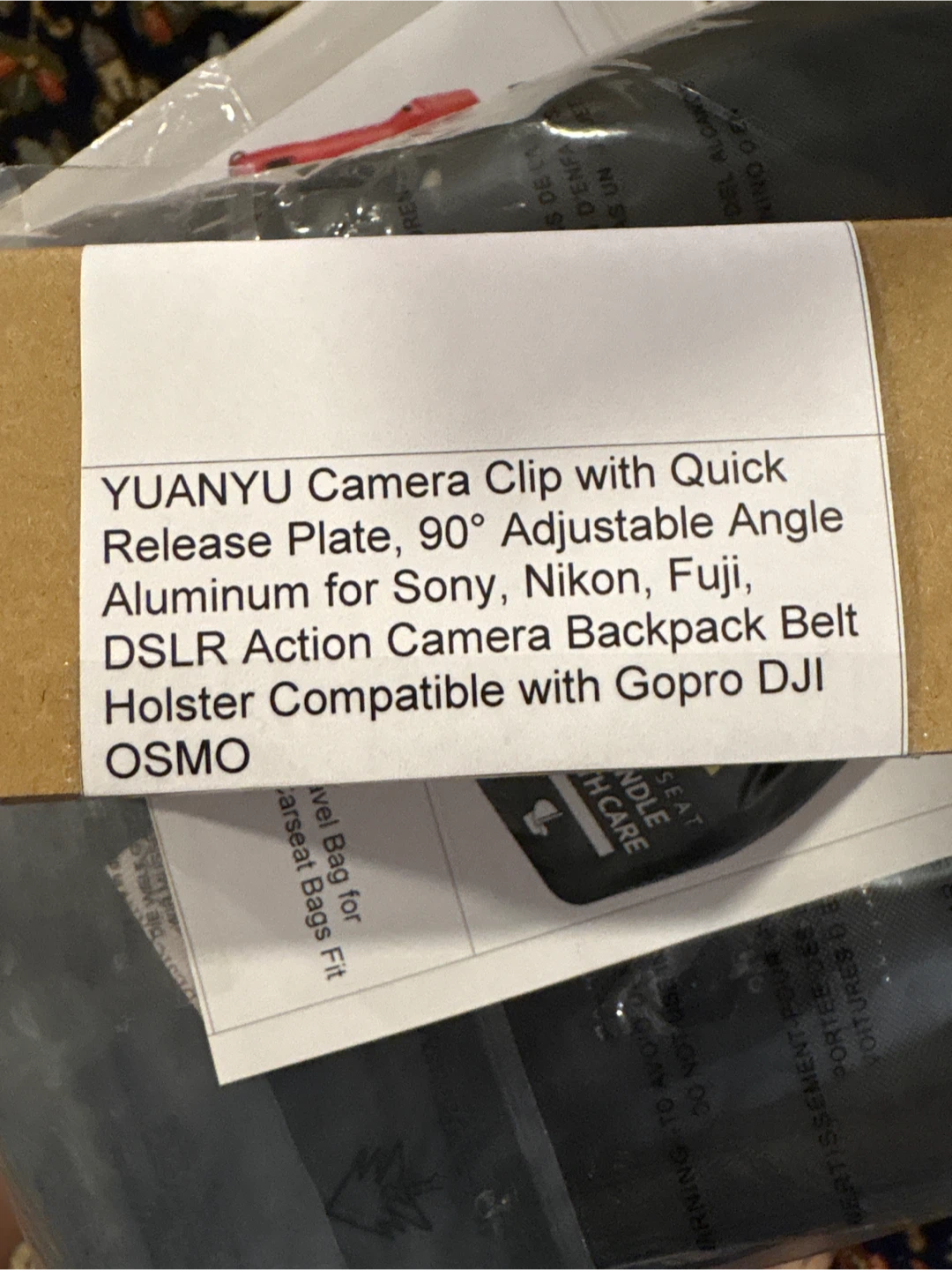 YUANYU Camera Clip with Quick Release Plate - photo 2