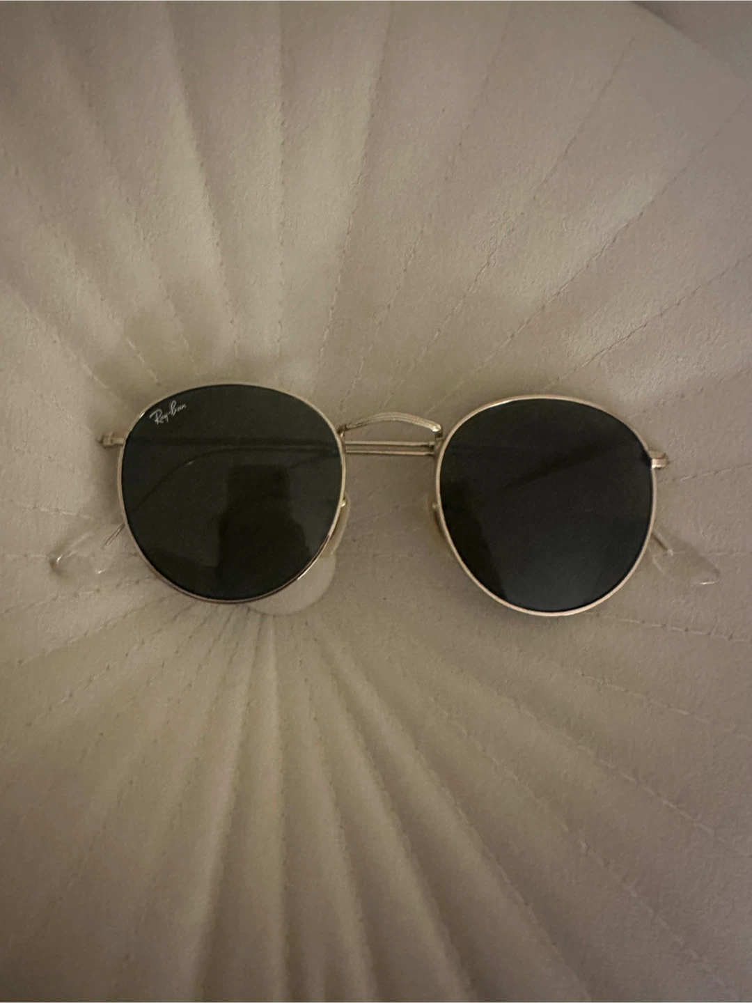 Ray-Ban ROUND METAL sunglasses gold green - photo 2