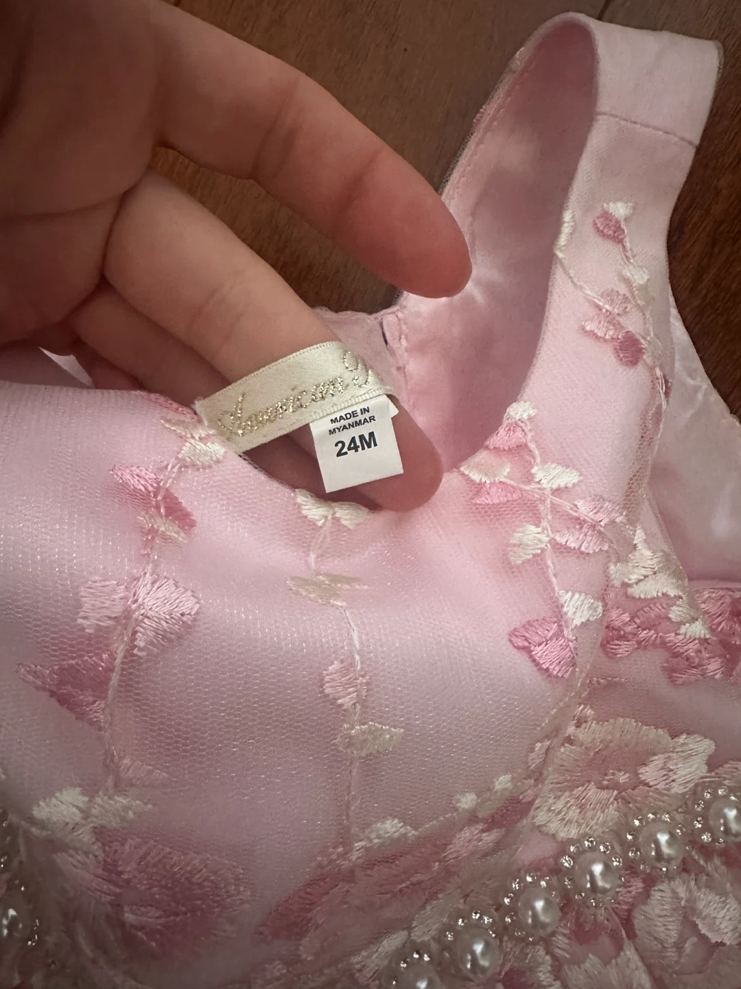 Pink Floral Dress 9-24M - photo 3