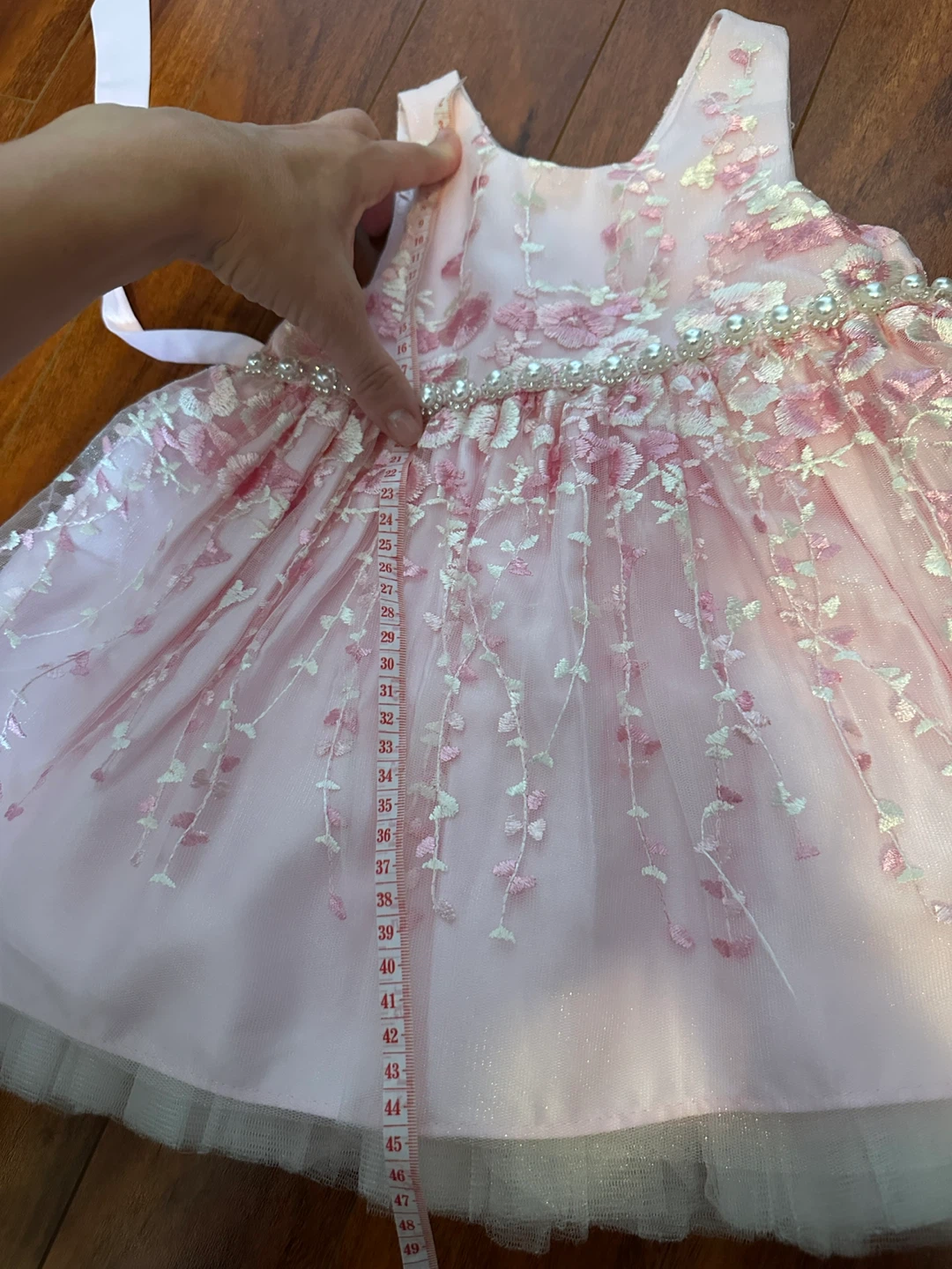 Pink Floral Dress 9-24M